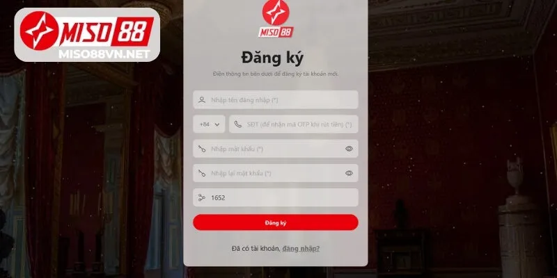 Các điều kiện để người chơi đăng ký Miso88